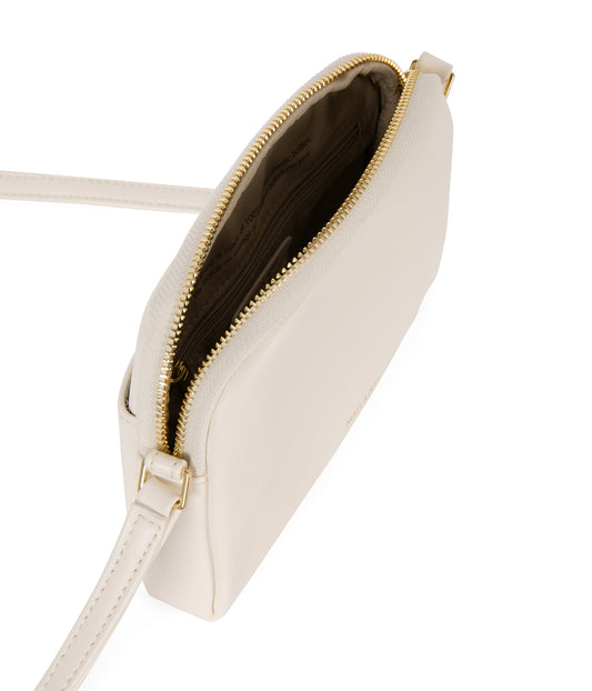 KRISTY Slim  Vegan Crossbody Bag - Forum | Color: White - variant::cloud