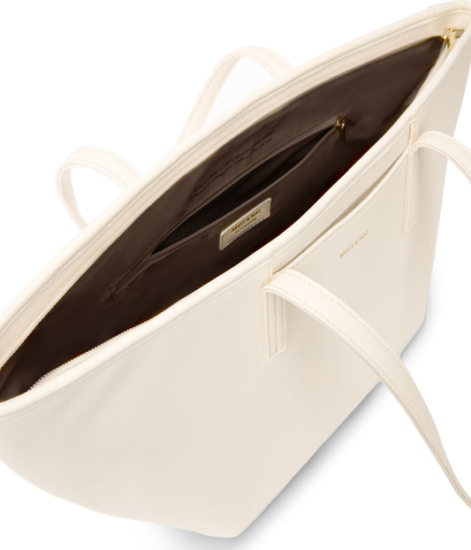 Marisa  Vegan Tote Bag - Forum | Color: White - variant::cloud