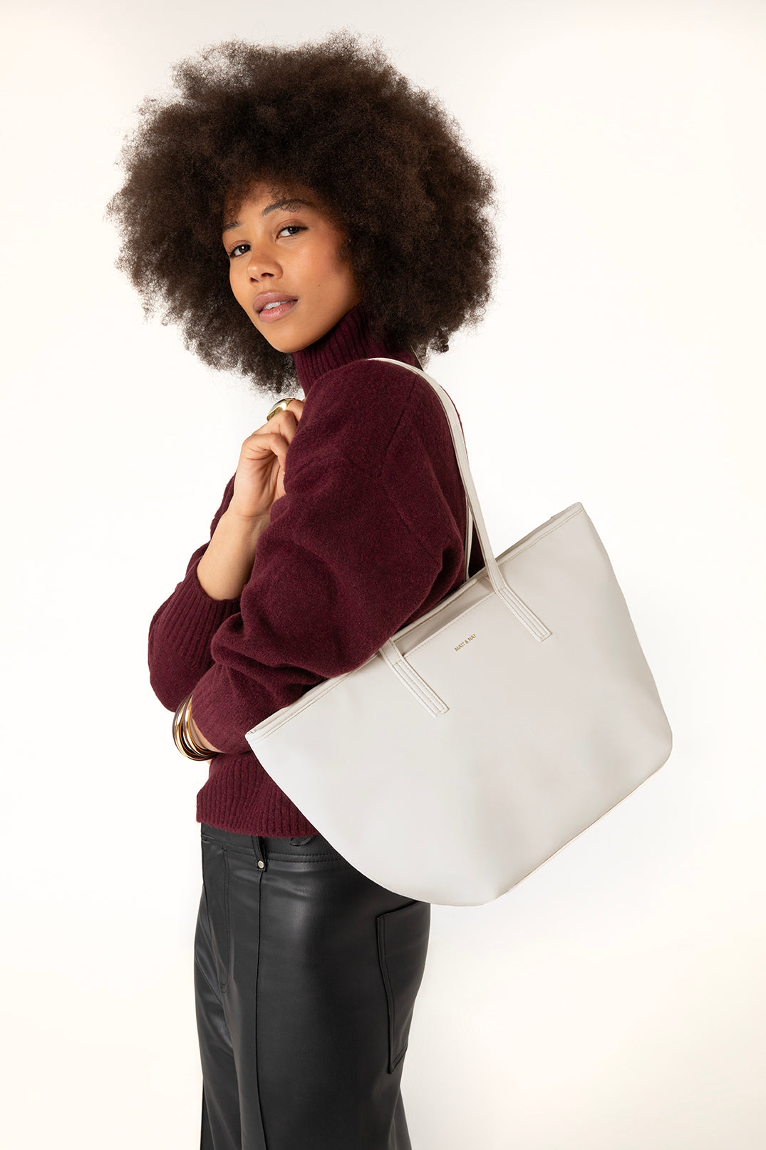Marisa Vegan Tote Bag - Forum | Color: White - variant::cloud