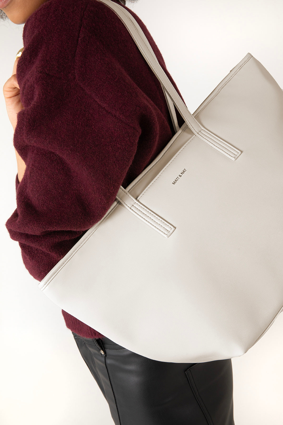 Marisa Vegan Tote Bag - Forum | Color: White - variant::cloud