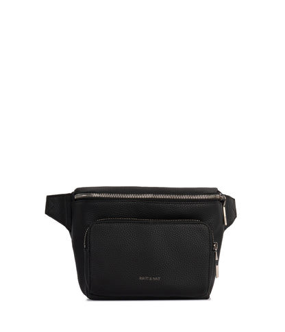 KORA Vegan Belt Bag - Grain | Color: Black - variant::black