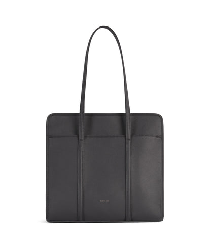 LUSIK Vegan Tote Bag – Grain | Color: Coal - variant::coal