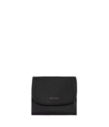 NANO Vegan Wallet - Grain | Color: Black - variant::black
