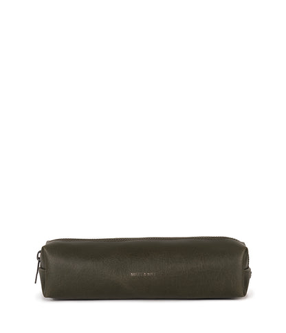 TECKEL Vegan Pencil Case - Vintage | Color: Olive - variant::olive