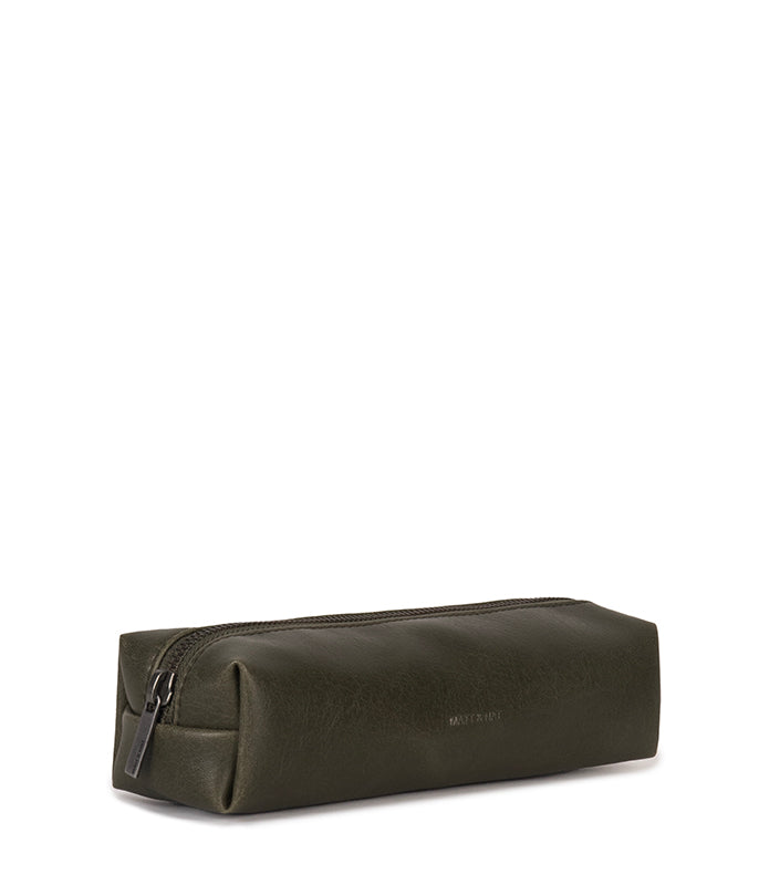 TECKEL Vegan Pencil Case - Vintage | Color: Olive - variant::olive
