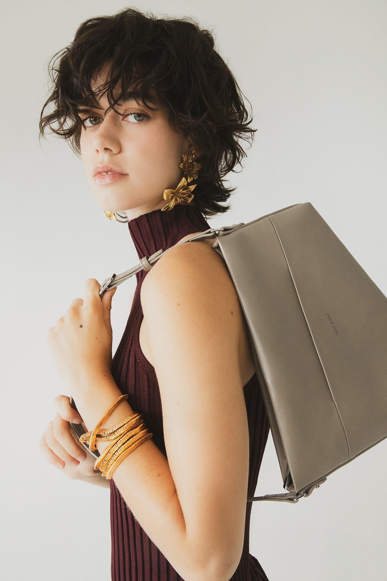 MAITRY Vegan Shoulder Bag - UPPEAL™ - UPPEAL™ | Color: Pearl - variant::pearl