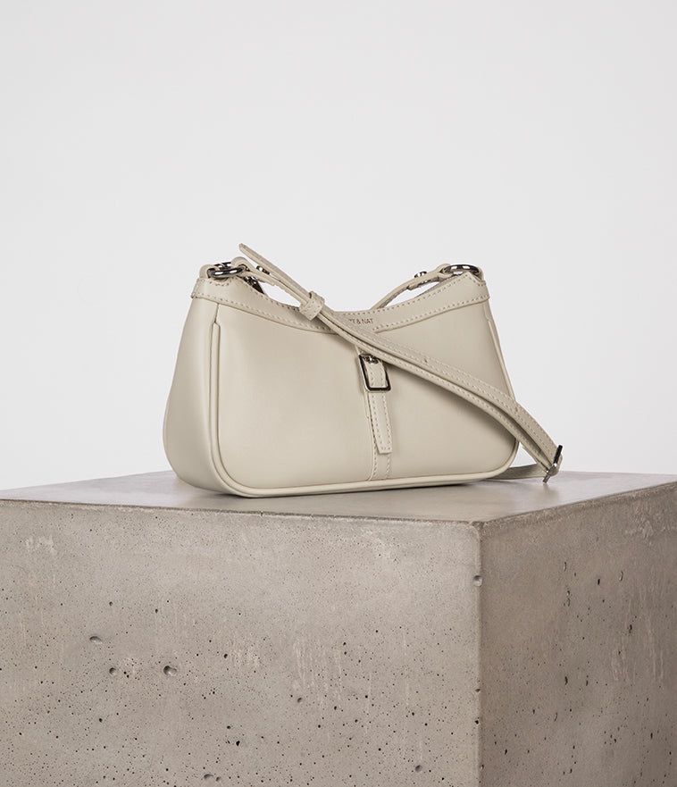 Verona Vegan Crossbody Bag - UPPEAL™ | Color: Pearl - variant::pearl