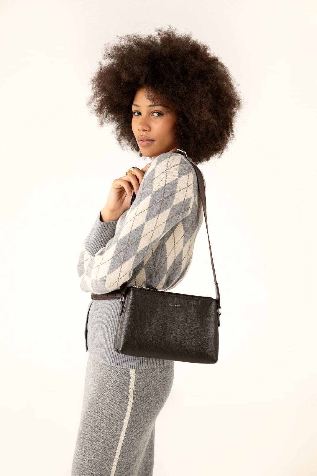 MATT&amp;NAT ショルダーバッグ LORO Vegan Shoulder Bag - Vintage | Matt & Nat Canada
