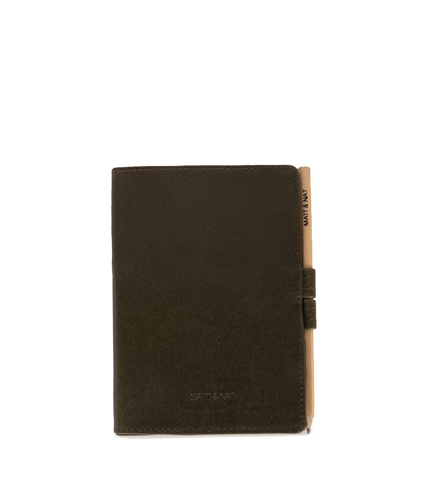 MAGISTRALSM Small Vegan Notepad Cover - Vintage | Color: Olive - variant::olive