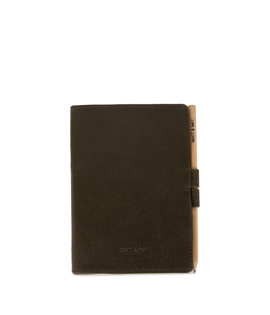 MAGISTRALSM Small Vegan Notepad Cover - Vintage | Color: Olive - variant::olive