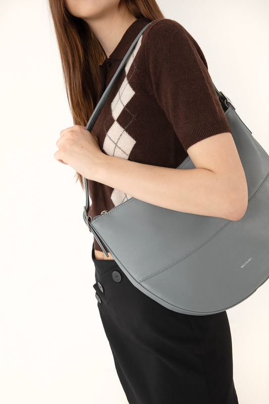 ESTHER Vegan Hobo Bag - Forum | Color: Blue - variant::navy