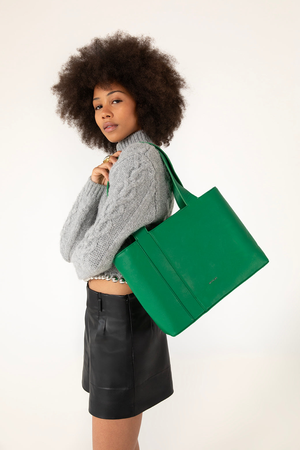 GARNI Vegan Tote Bag - Forum | Color: White - variant::cloud