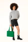 GARNI Vegan Tote Bag - Forum | Color: Grey - variant::dolphin