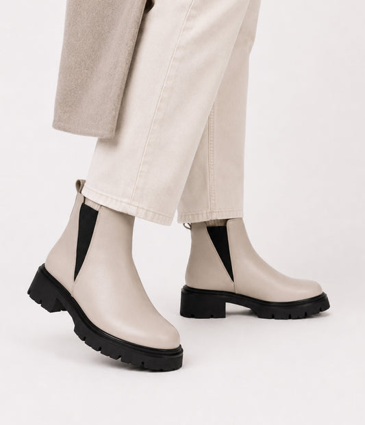 MAELLE Women's Vegan Chelsea Boots | Color: Black - variant::black