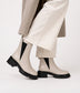 MAELLE Women's Vegan Chelsea Boots | Color: Off White - variant::offwhite