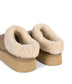 SOOKI Women's Vegan Slip On Mules | Color: Beige - variant::beige