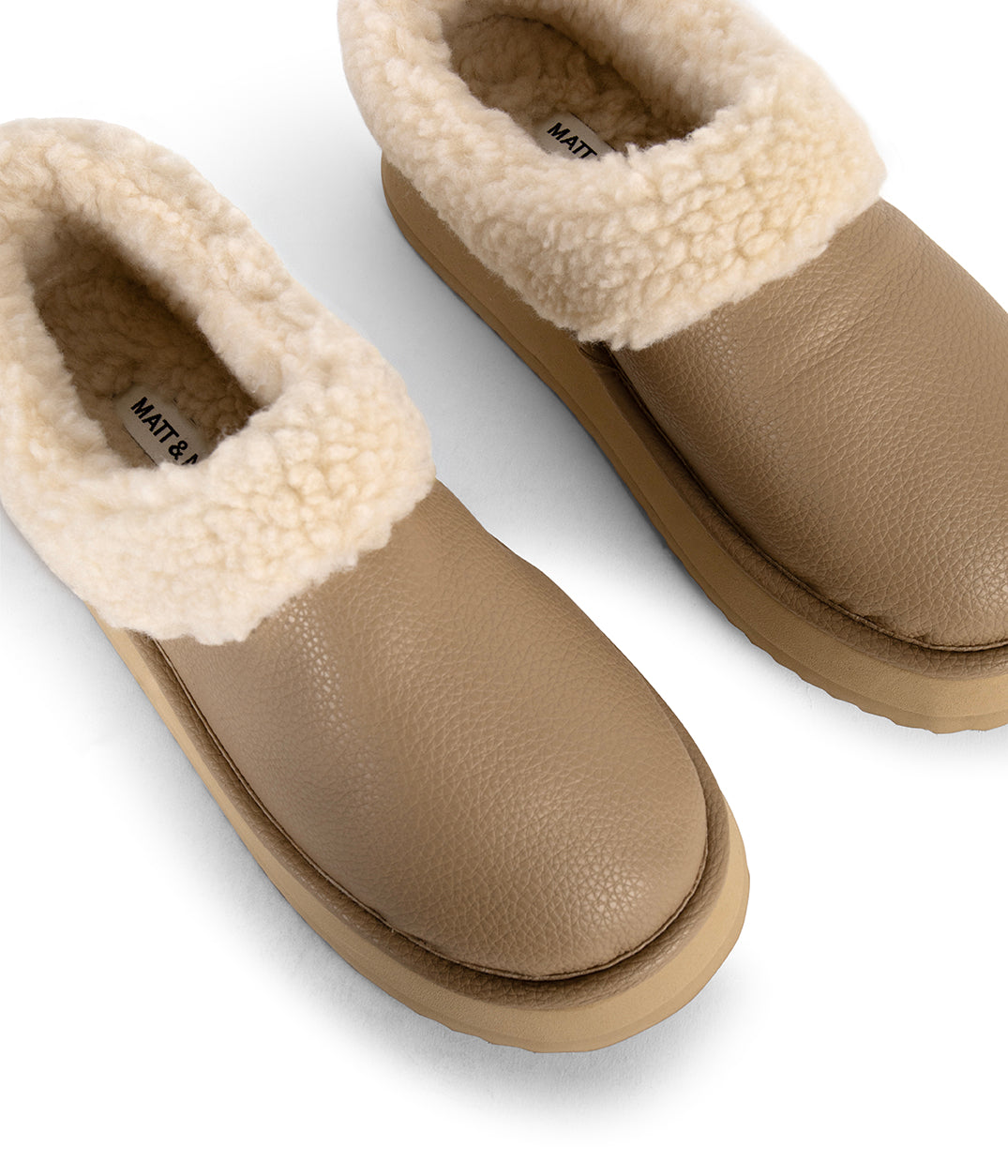 SOOKI Women's Vegan Slip On Mules | Color: Beige - variant::beige