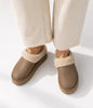 SOOKI Women's Vegan Slip On Mules | Color: Beige - variant::beige