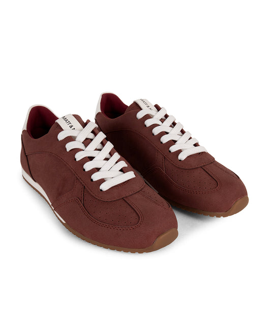 ZETTA Women's Vegan Sneakers | Color: Dull Red - variant::dullred