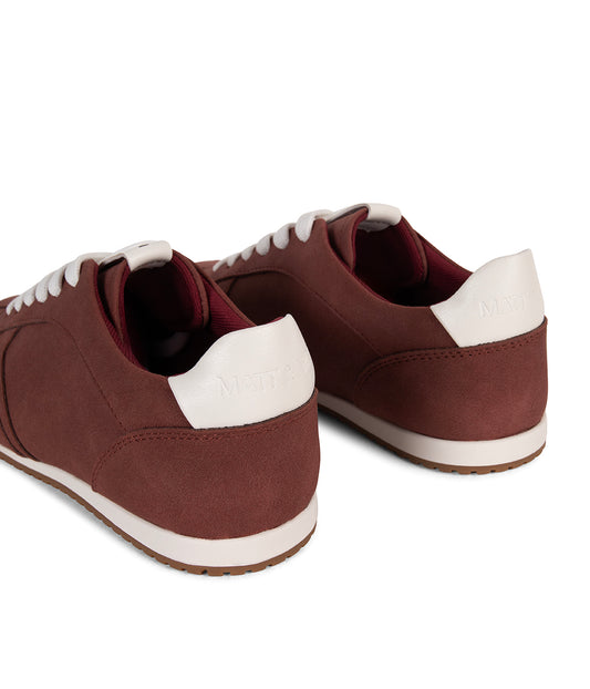 ZETTA Women's Vegan Sneakers | Color: Dull Red - variant::dullred