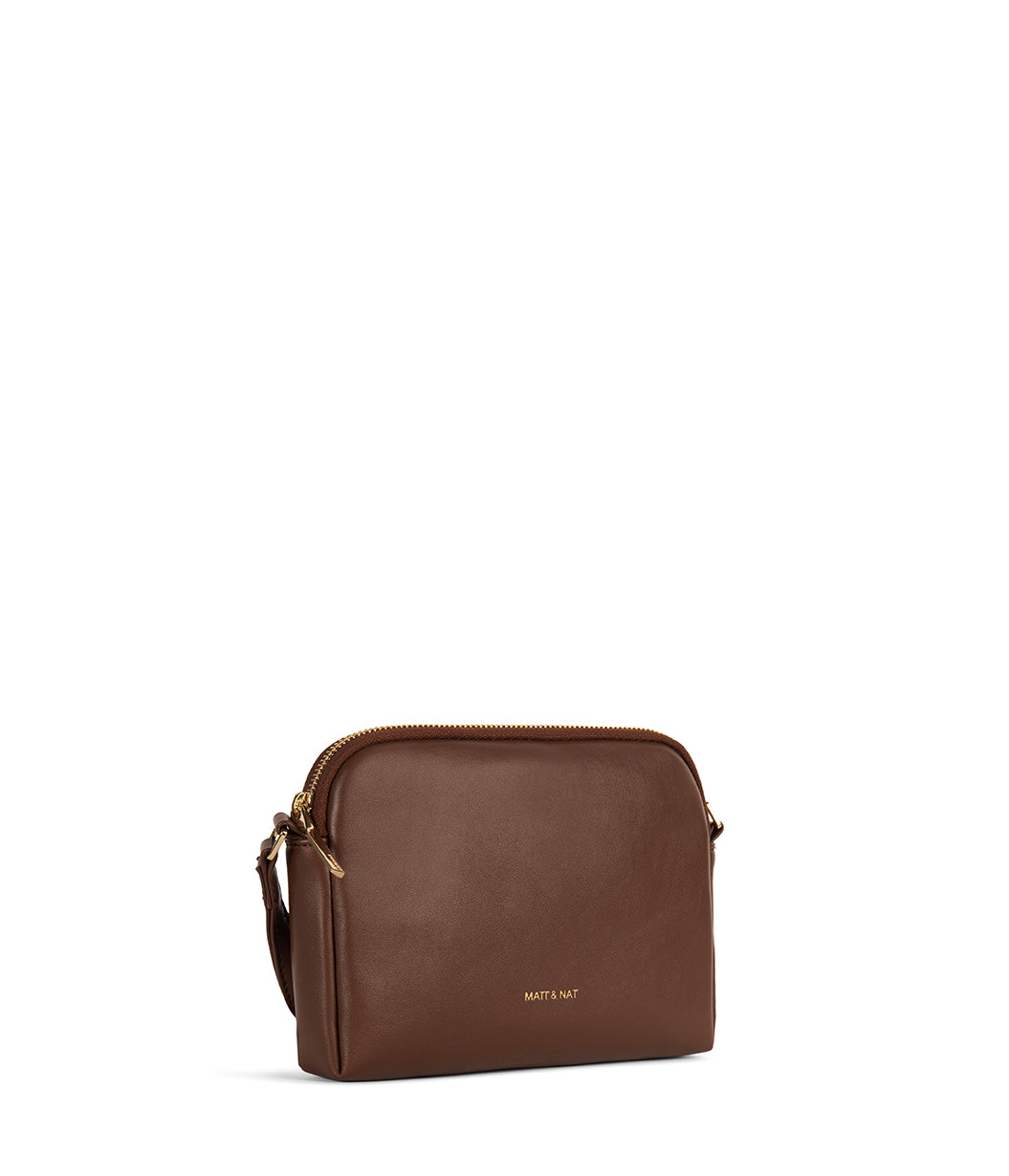 KRISTY Slim Vegan Crossbody Bag - Forum | Color: Cocoa - variant::cocoa
