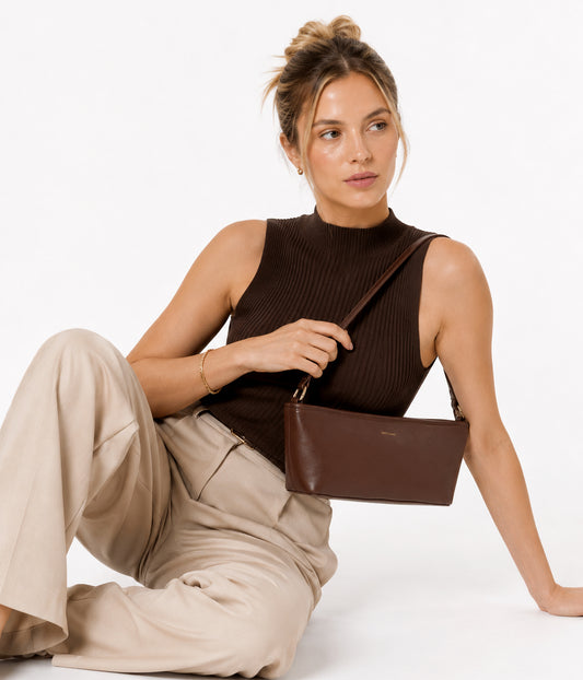 MURAL Vegan Shoulder Bag - Forum | Color: Cocoa - variant::cocoa