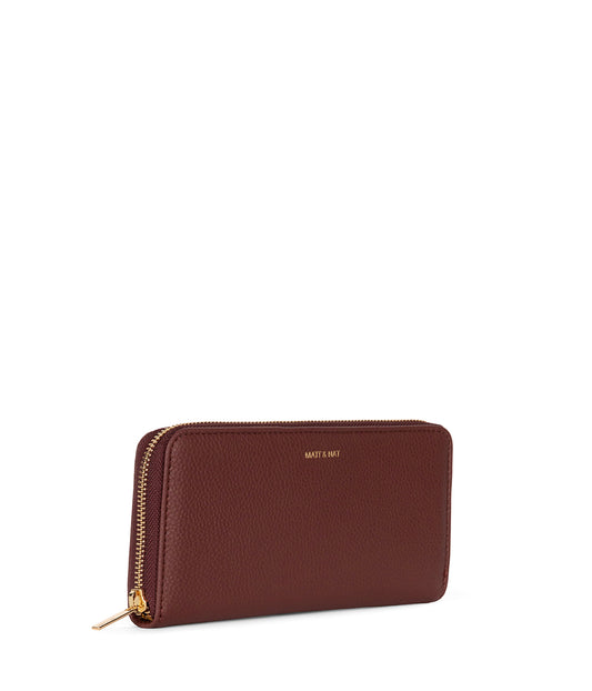 CENTRAL Vegan Wallet - Grain | Color: Cherry - variant::cherry