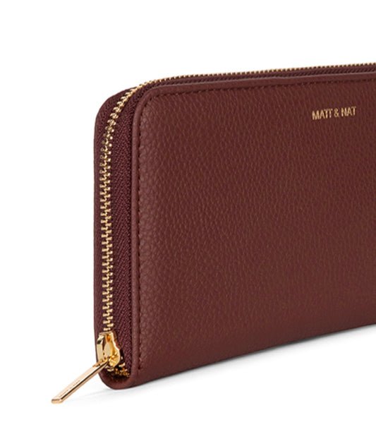 CENTRAL Vegan Wallet - Grain | Color: Cherry - variant::cherry