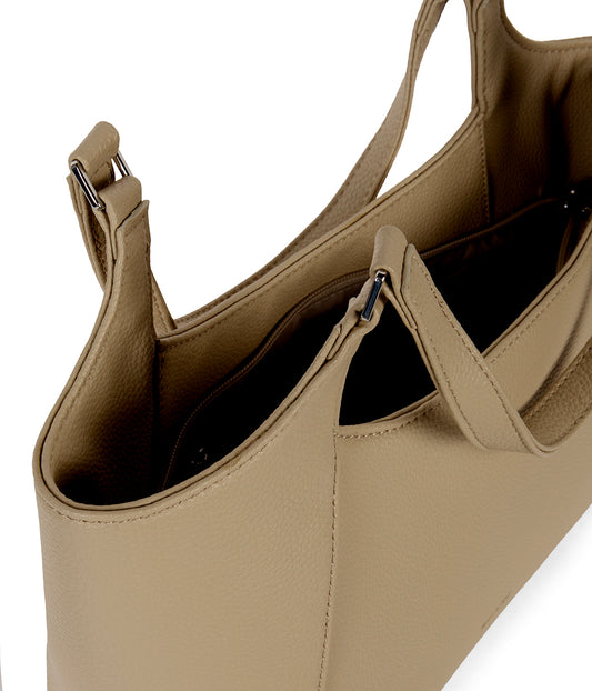 CHARLOT SM Vegan Tote Bag - Grain | Color: Almond - variant::almond
