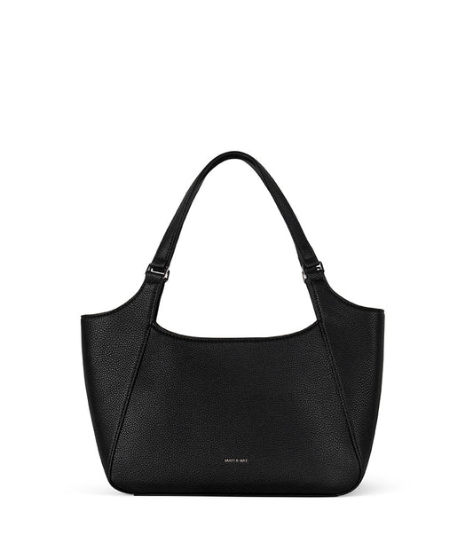 CHARLOT SM Vegan Tote Bag - Grain | Color: Black - variant::black