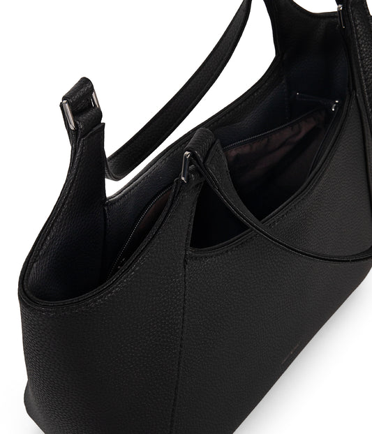 CHARLOT SM Vegan Tote Bag - Grain | Color: Black - variant::black