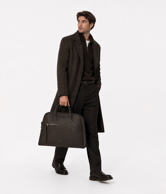 DENIS Vegan Weekender Bag - Grain | Color: Black - variant::black