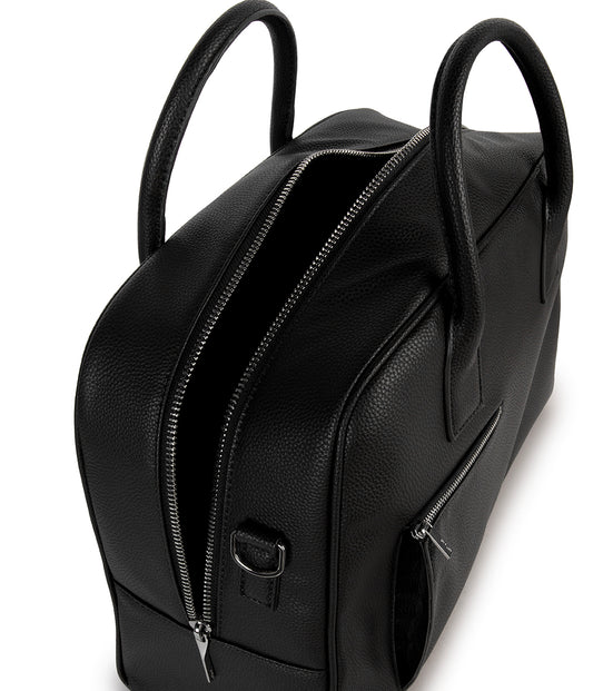 DENIS Vegan Weekender Bag - Grain | Color: Black - variant::black