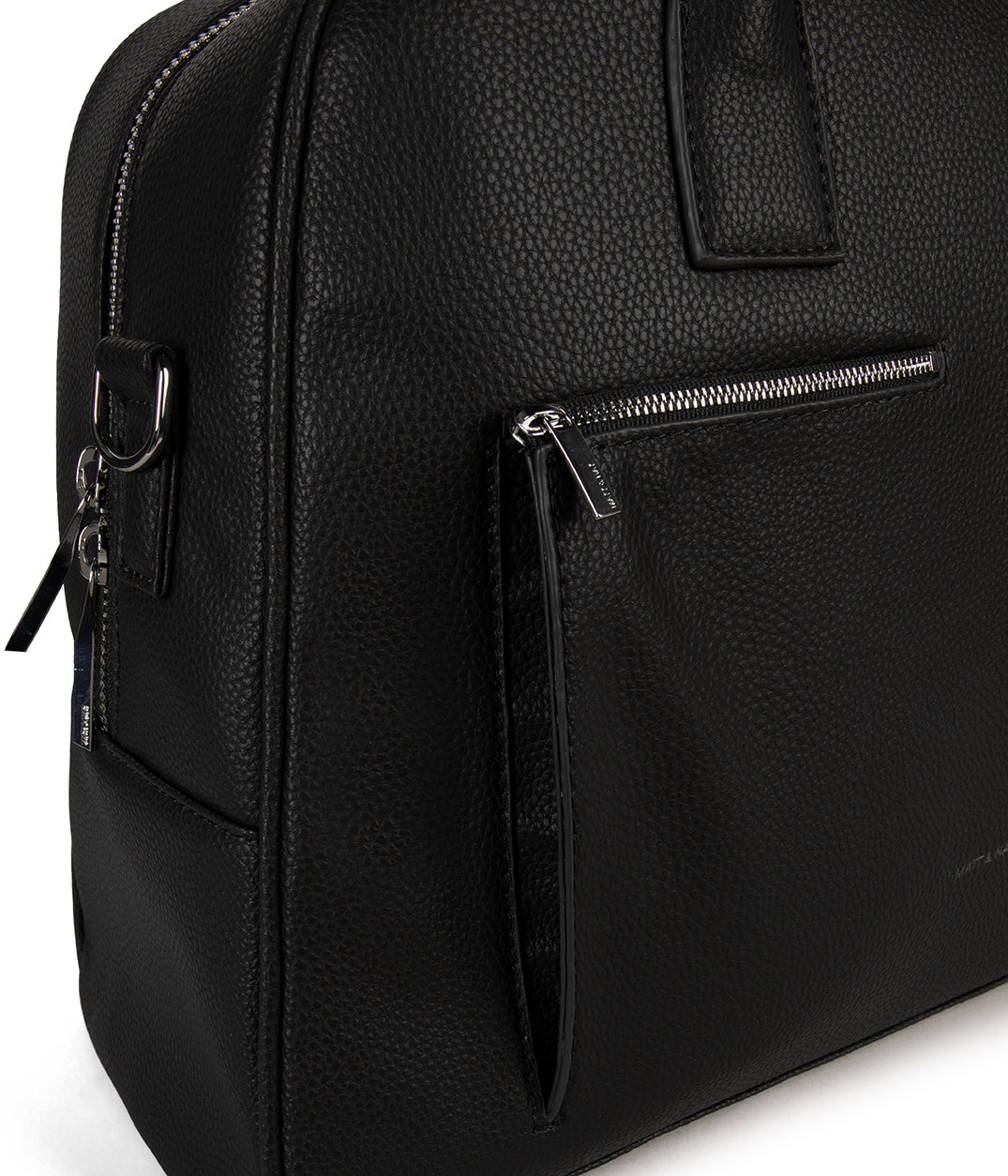 DENIS Vegan Weekender Bag - Grain | Color: Black - variant::black