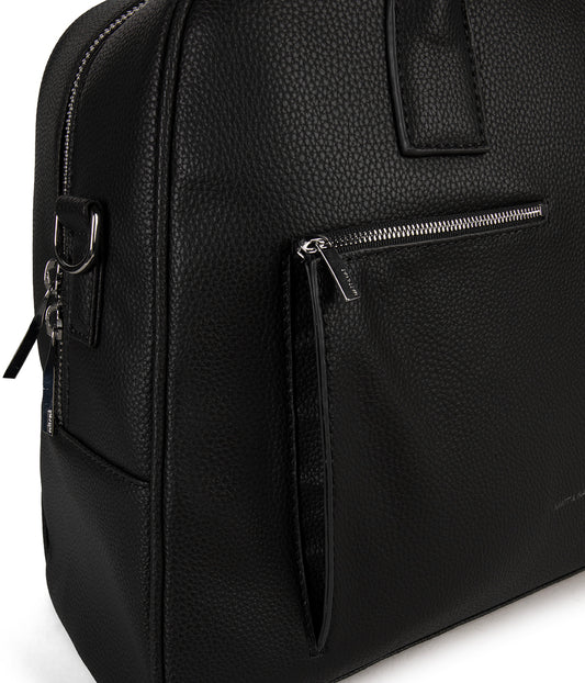 DENIS Vegan Weekender Bag - Grain | Color: Black - variant::black