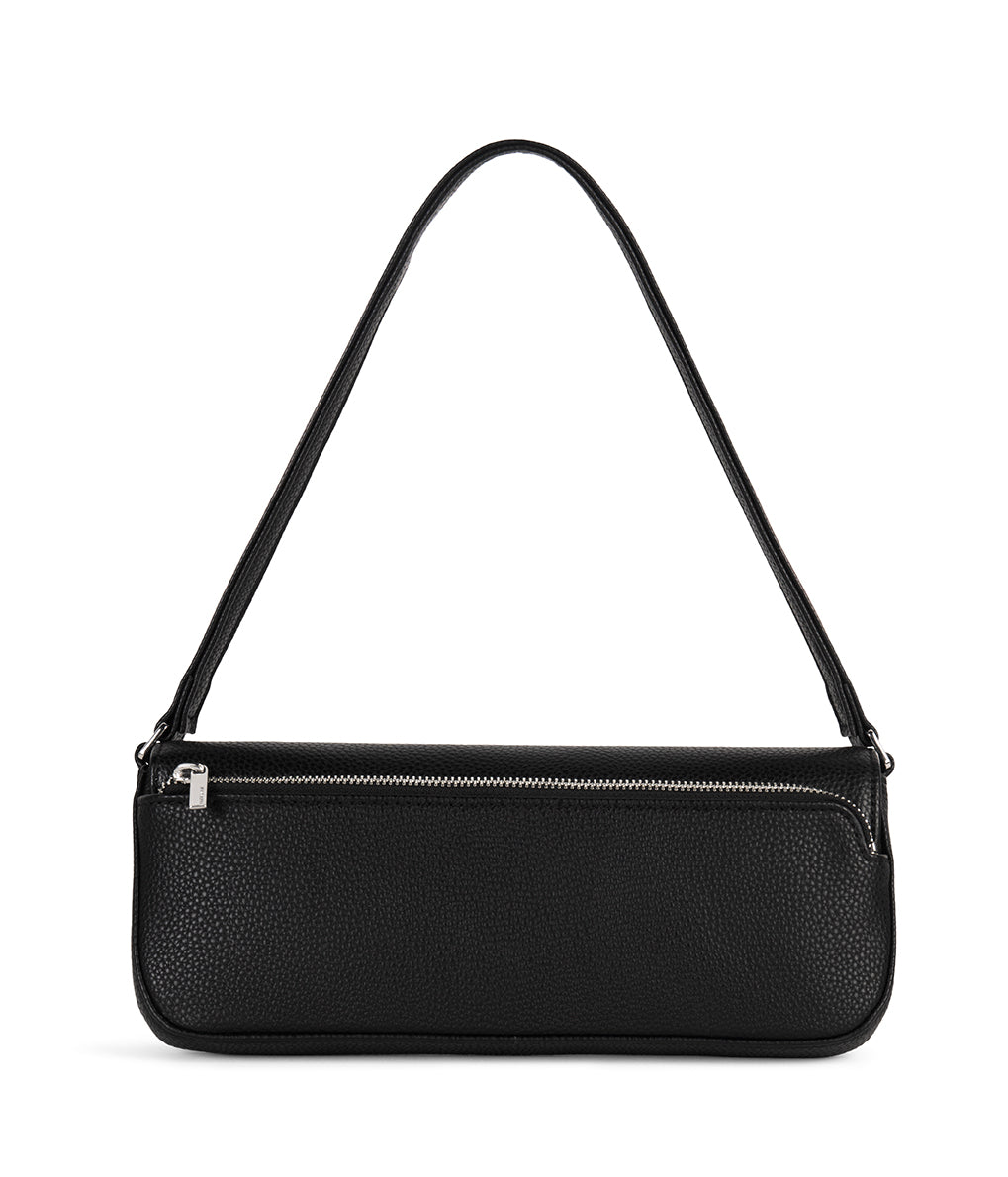 ENA Vegan Shoulder Bag - Grain | Color: Black - variant::black