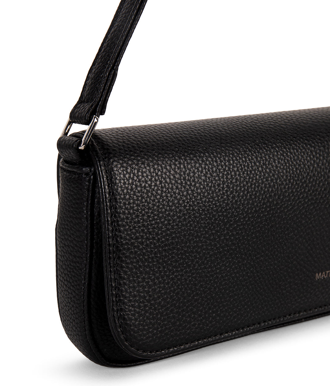 ENA Vegan Shoulder Bag - Grain | Color: Black - variant::black