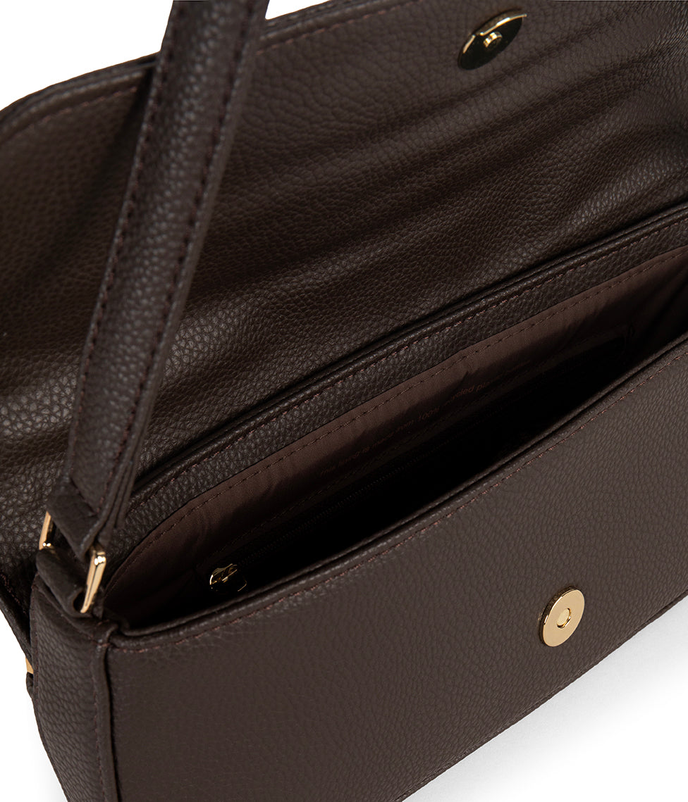 ENA Vegan Shoulder Bag - Grain | Color: Fudge - variant::fudge