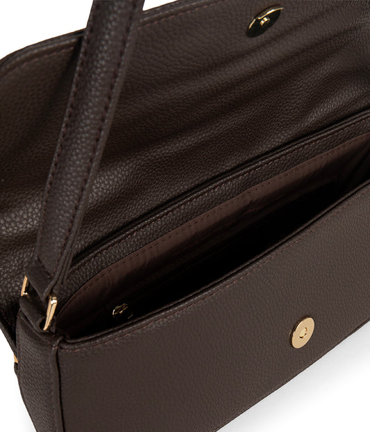 ENA Vegan Shoulder Bag - Grain | Color: Fudge - variant::fudge