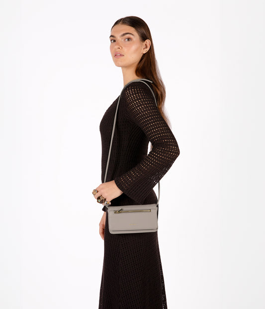 ERIN Vegan Crossbody Bag - Grain | Color: Black - variant::black