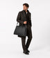 GIGI Vegan Weekender Bag - Grain | Color: Black - variant::black