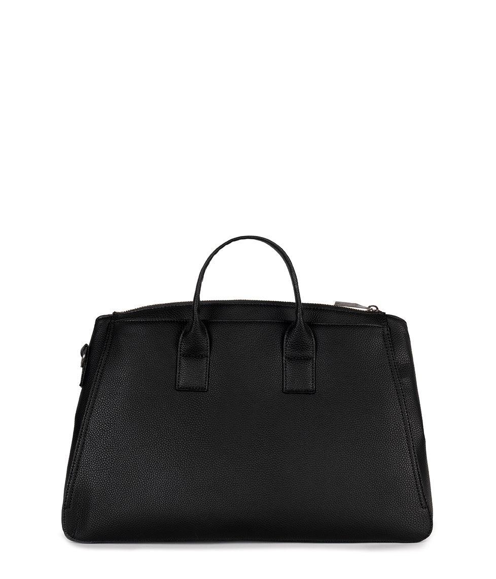 GIGI Vegan Weekender Bag - Grain | Color: Black - variant::black