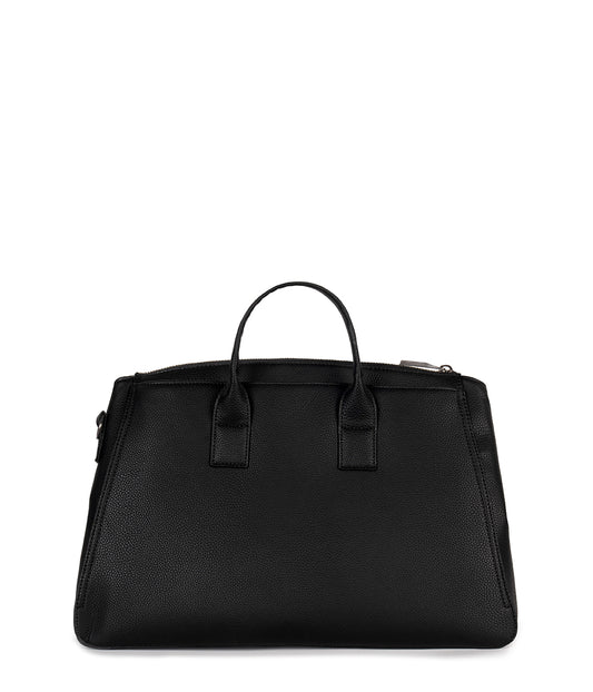 GIGI Vegan Weekender Bag - Grain | Color: Black - variant::black