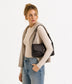 ISABELLE Vegan Shoulder Bag – Grain | Color: Black - variant::black