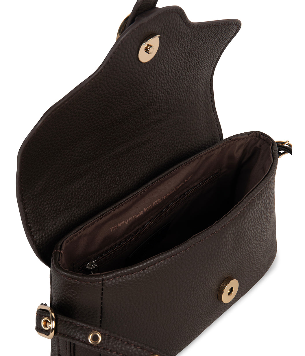 ISABELLE SM Vegan Crossbody Bag – Grain | Color: Fudge - variant::fudge