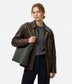 JESA Vegan Hobo Bag - Grain | Color: Fudge - variant::fudge