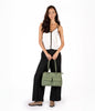 JORDI Vegan Tote Satchel – Grain | Color: Black - variant::black