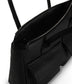 JORDI Vegan Tote Satchel – Grain | Color: Black - variant::black