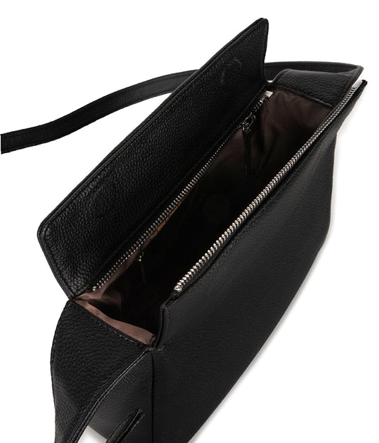 KERI Vegan Crossbody Bag – Grain | Color: Black - variant::black