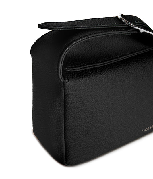 KERI Vegan Crossbody Bag – Grain | Color: Black - variant::black
